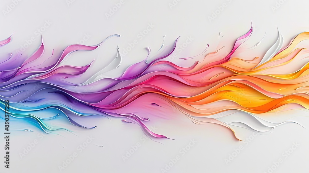 Abstract Art Display Featuring Dynamic Lines, Curves, and Color Interactions Abstract Art Display Featuring Dynamic Lines, Curves, and Color Interactions