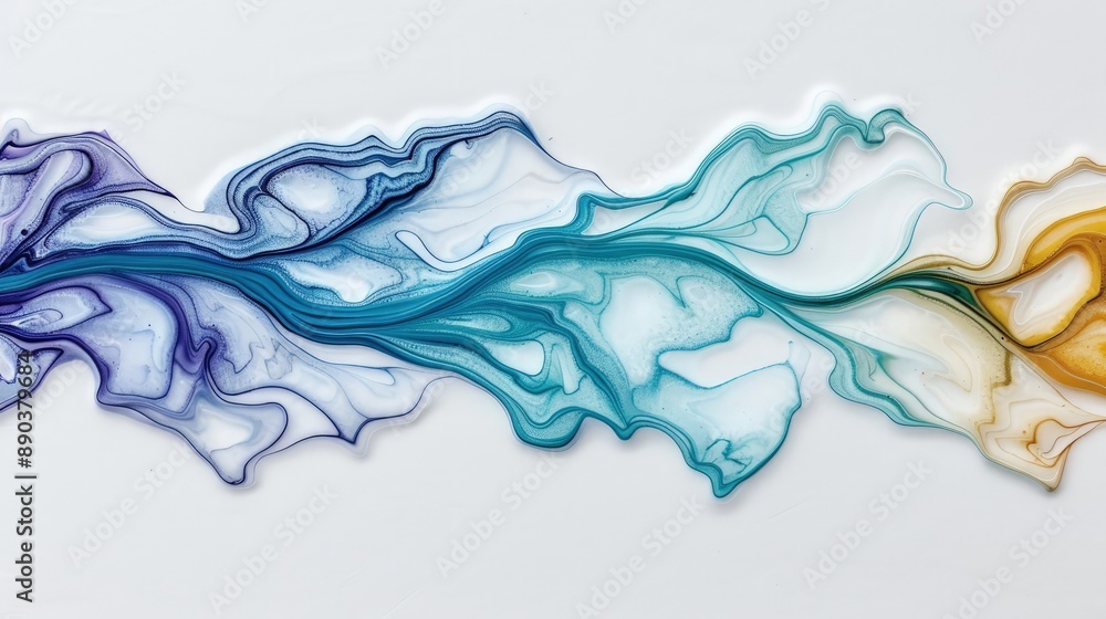 Origami Art Piece with Vibrant Wave Pattern Origami Art Piece with Vibrant Wave Pattern