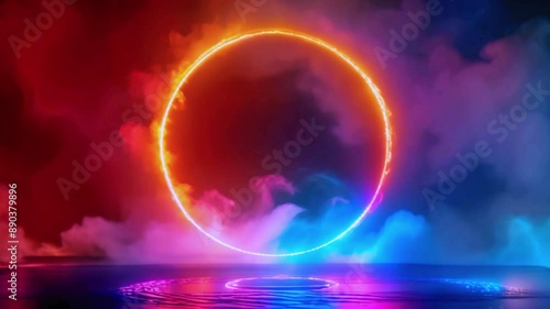 Wallpaper Mural the vibrant world of neon art. Discover mesmerizing neon circle designs, perfect for creative inspiration and digital projects Torontodigital.ca