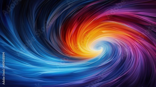 Spiral Galaxy Swirling with Vibrant Colors