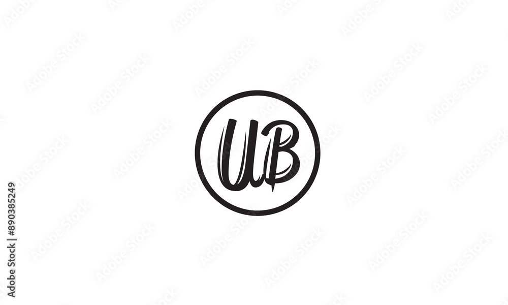 UB, BU , B , U, Abstract Letters Logo Monogram UB, BU , B , U, Abstract Letters Logo Monogram