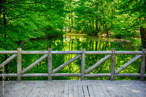 Beautiful nature view in Seven Lakes (Yedi Goller) National Park, Bolu, Turkey. photo