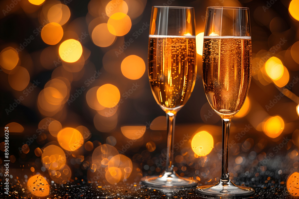Champagne celebration with new year ocasion Champagne celebration with new year ocasion