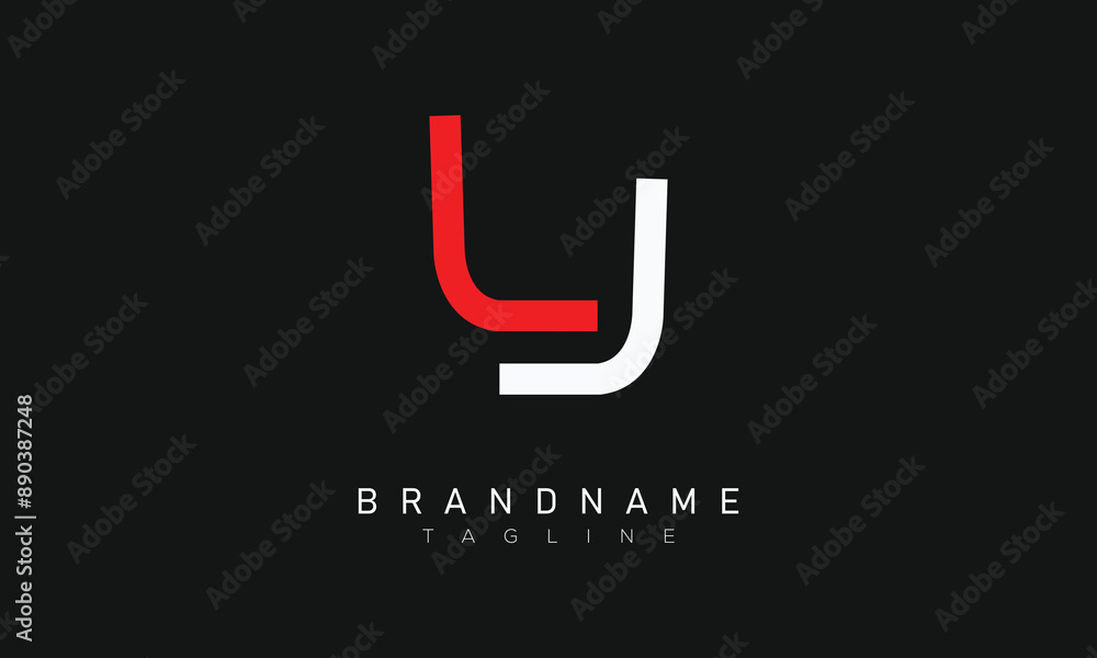 JL, LJ, Abstract Letters Logo Monogram JL, LJ, Abstract Letters Logo Monogram