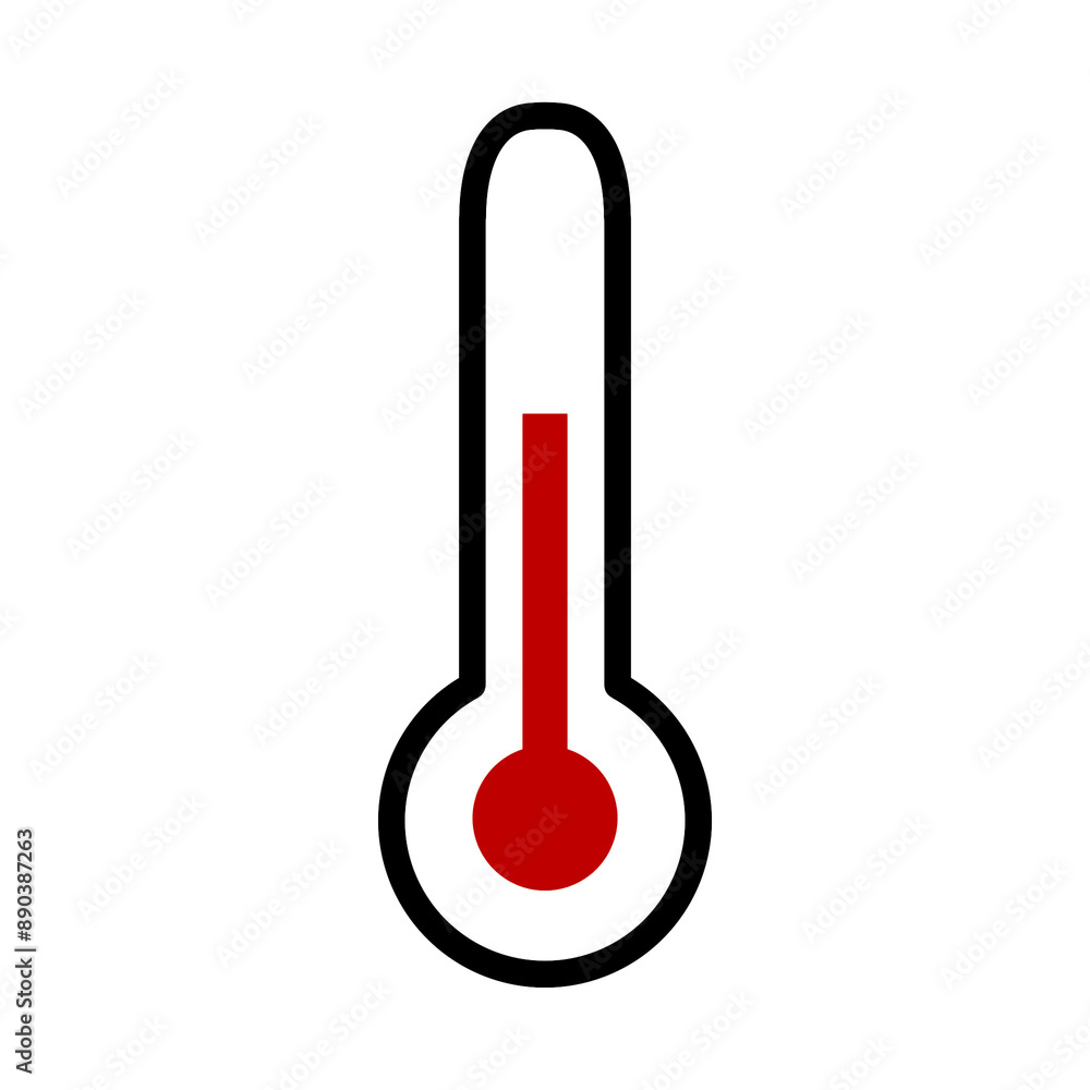 Thermometer icon with simple and modern design Thermometer icon with simple and modern design