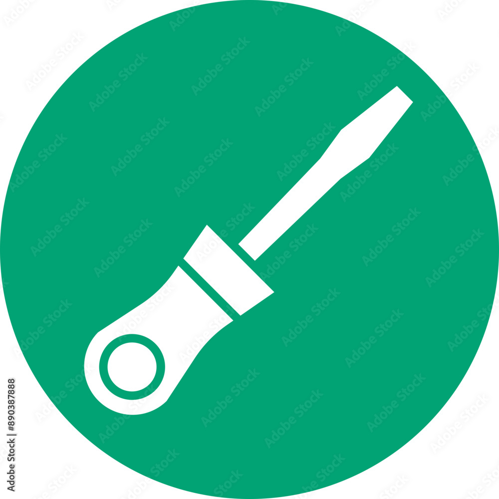 Screwdriver glyph circle icon Screwdriver glyph circle icon