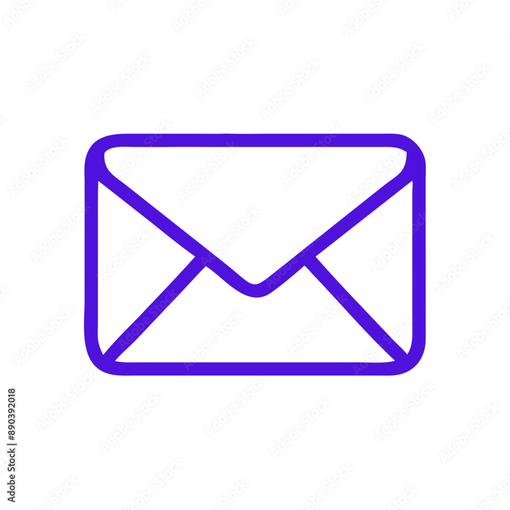 Purple Line Art Envelope Icon on Transparent Background
Purple Line Art Envelope Icon on Transparent Background