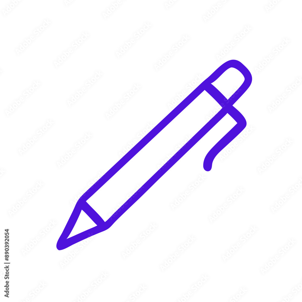 Purple Line Art Pen Icon on Transparent Background
Purple Line Art Pen Icon on Transparent Background