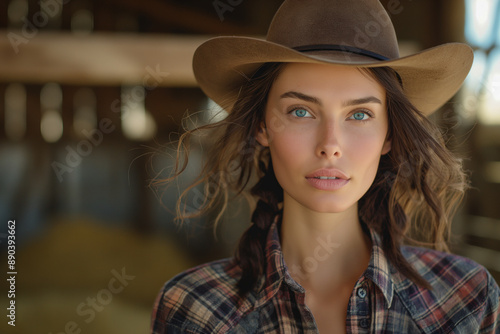 a stunning model woman on a...