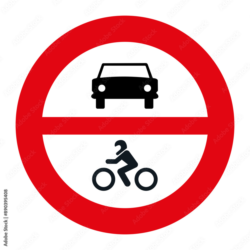 PROHIBITORI SIGN, R-102 - No motor vehicles - PNG PROHIBITORI SIGN, R-102 - No motor vehicles - PNG