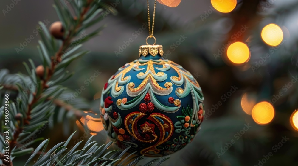 Handcrafted New Year ornament Handcrafted New Year ornament