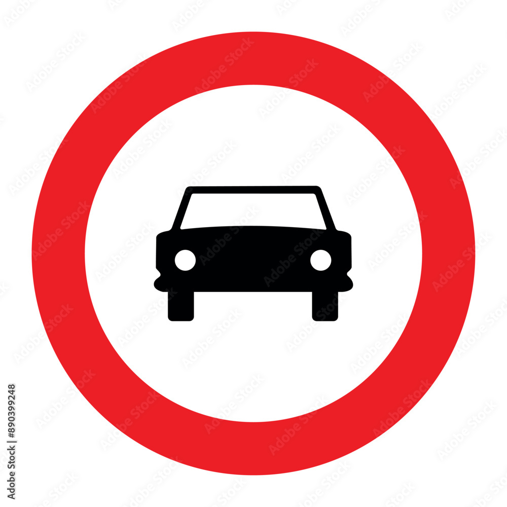 PROHIBITORI SIGN, R-103 - No motor vehicles with more than two wheels PROHIBITORI SIGN, R-103 - No motor vehicles with more than two wheels
