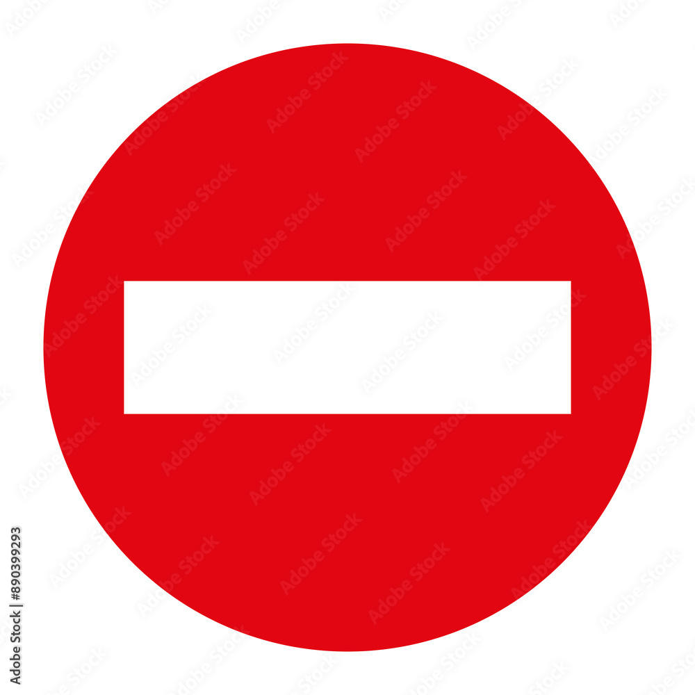 PROHIBITORI SIGN, R-101 - No entry PROHIBITORI SIGN, R-101 - No entry
