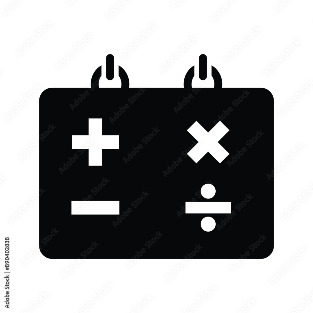 Blackboard, education, math icon. Blackboard, education, math icon.