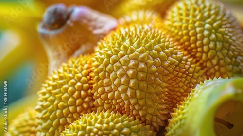 Detail of Jackfruit seed in garden