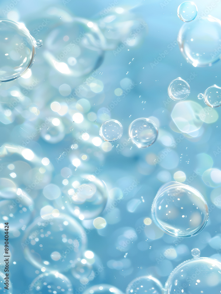oil bubbles floating against a light background. The bubbles are semi-transparent with a reflective quality oil bubbles floating against a light background. The bubbles are semi-transparent with a reflective quality