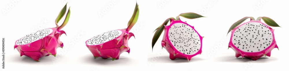 An ultra-realistic and highly detailed Dragon Fruit isolated on transparent background An ultra-realistic and highly detailed Dragon Fruit isolated on transparent background
