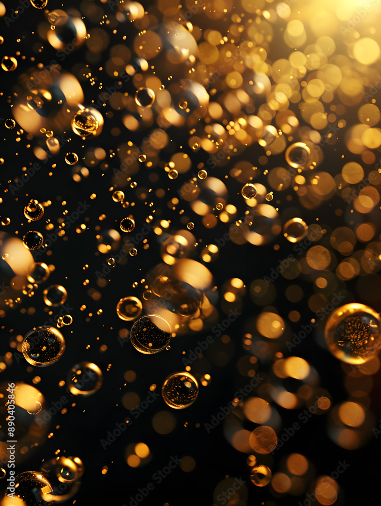 oil bubbles floating against a light background. The bubbles are semi-transparent with a reflective quality oil bubbles floating against a light background. The bubbles are semi-transparent with a reflective quality
