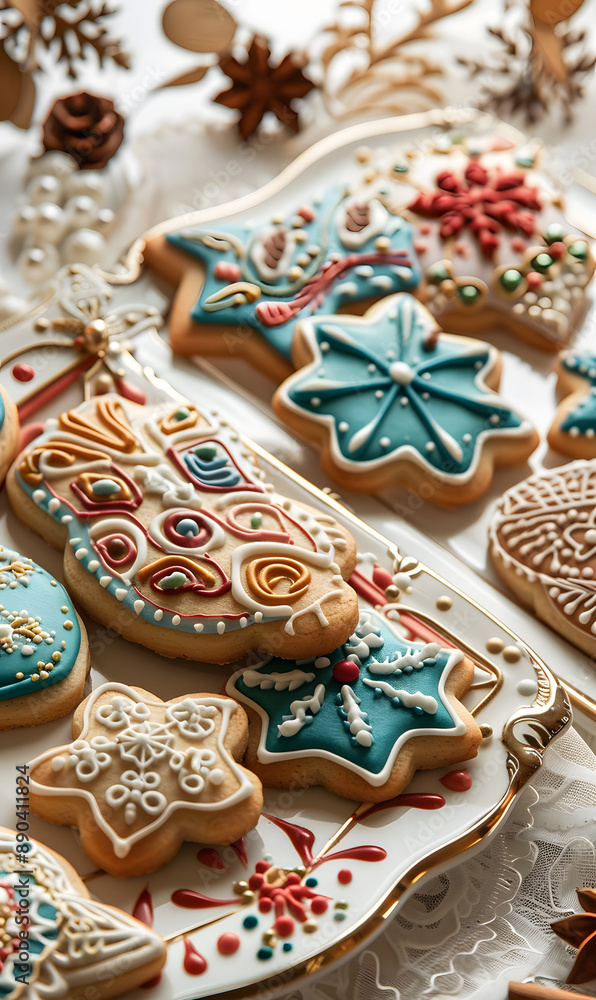 cookies and bread in an illustrator doodle graphic style cookies and bread in an illustrator doodle graphic style