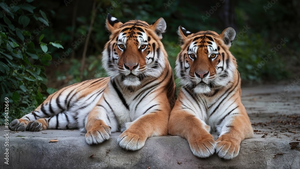 Fototapeta premium Tigers in the Wild