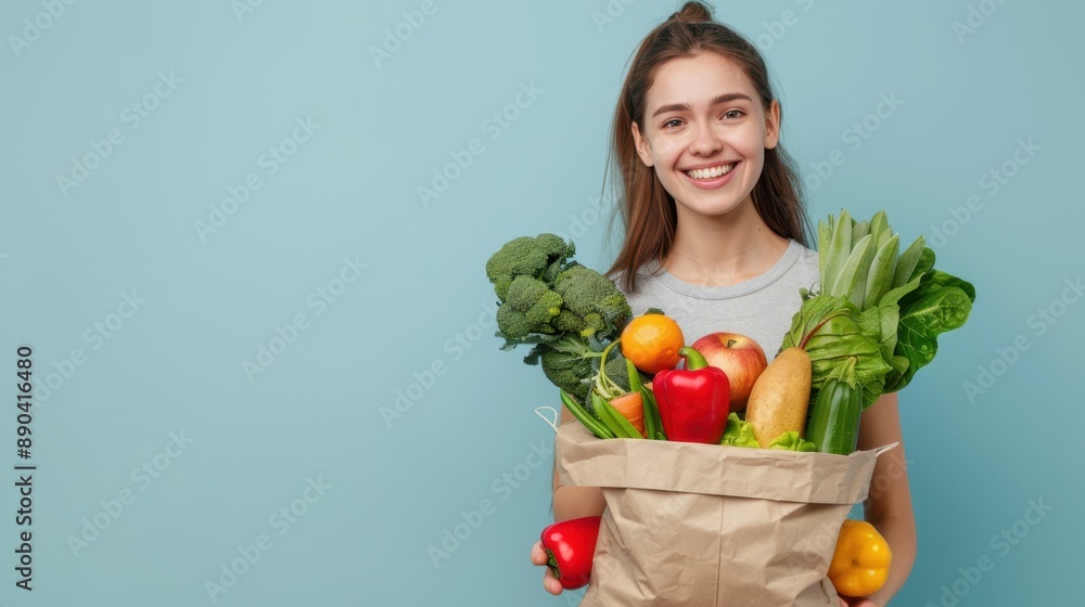 The Woman with Grocery Bag The Woman with Grocery Bag