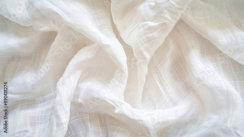 Minimalist White Linen Back...