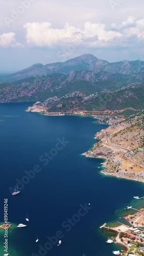 Aerial view of beautiful Turkey landscape