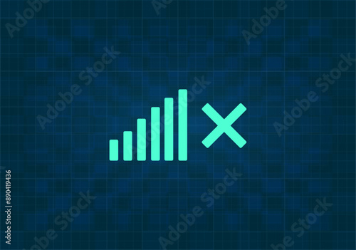 Значок вектора на синем фоне с градиентом