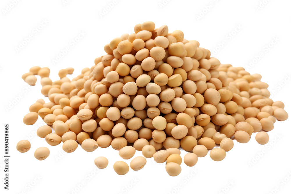 The Harvested Bounty: A Pile of Shimmering Chickpeas on a Blank Canvas on White or PNG Transparent Background. The Harvested Bounty: A Pile of Shimmering Chickpeas on a Blank Canvas on White or PNG Transparent Background.