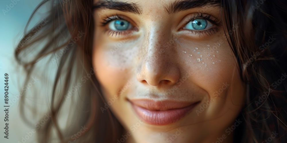 custom made wallpaper toronto digitalEmotional and Touching Portrait of a Woman with Tears of Joy Bright Eyes and Heartfelt Smile