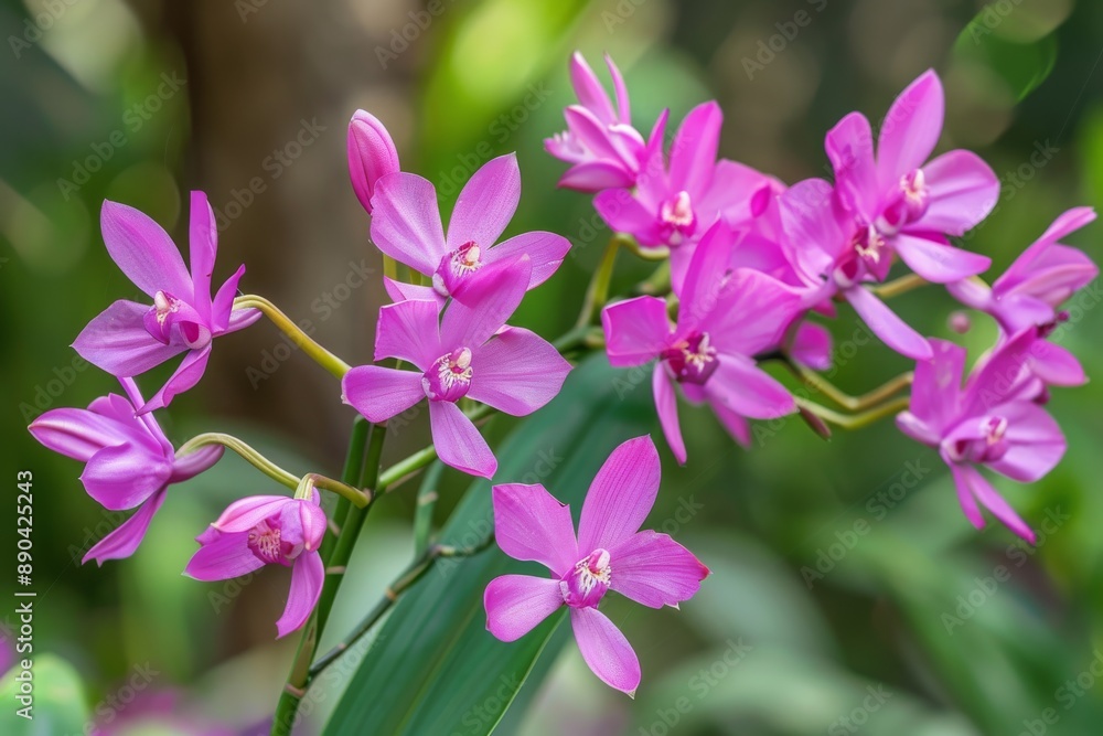 Obraz premium Vibrant Pink Flowers in Natural Setting