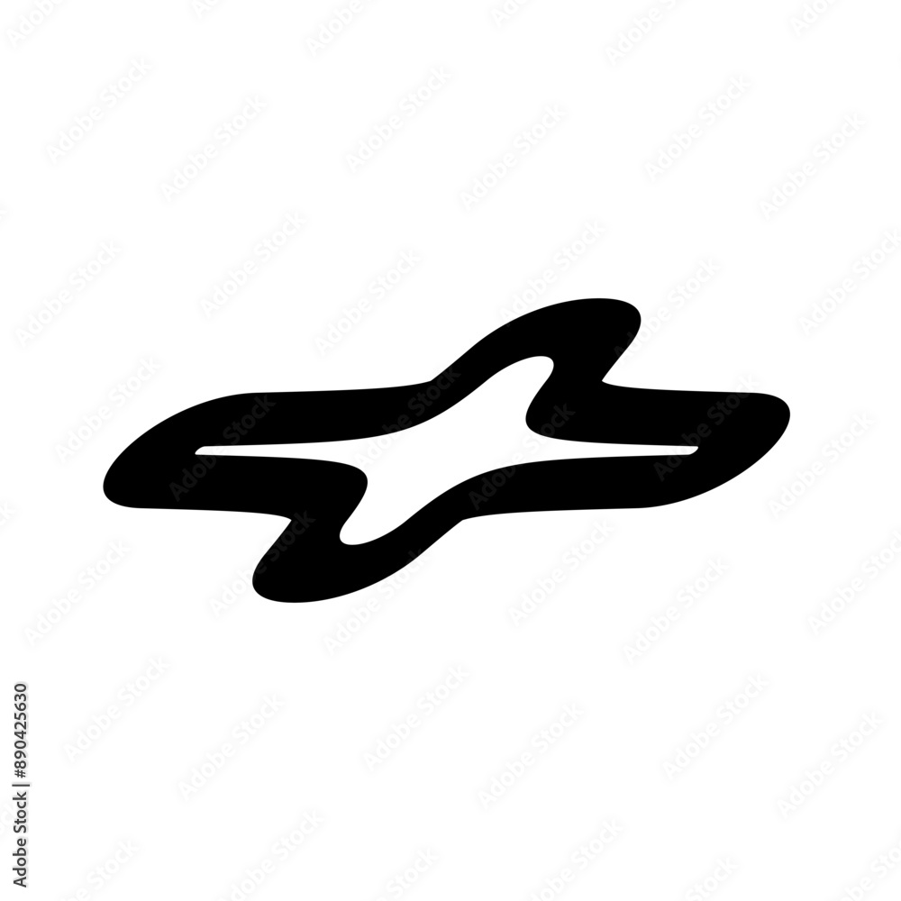 Black y2k art shape vector graphic element. Trendy retro style shape isolated on transparent background . Black y2k art shape vector graphic element. Trendy retro style shape isolated on transparent background .
