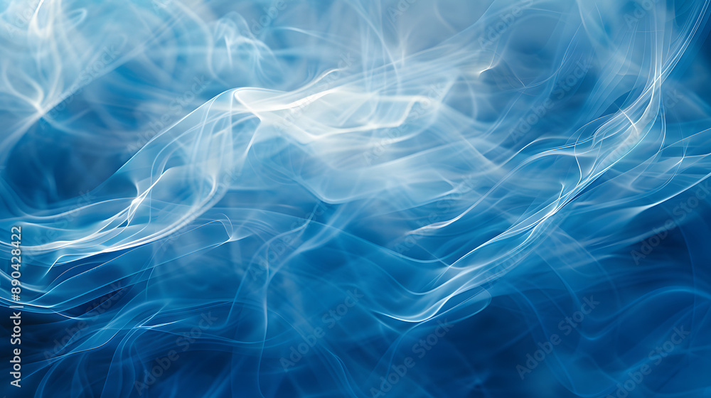 Obraz premium blue line wave curve abstrac background tecchnology