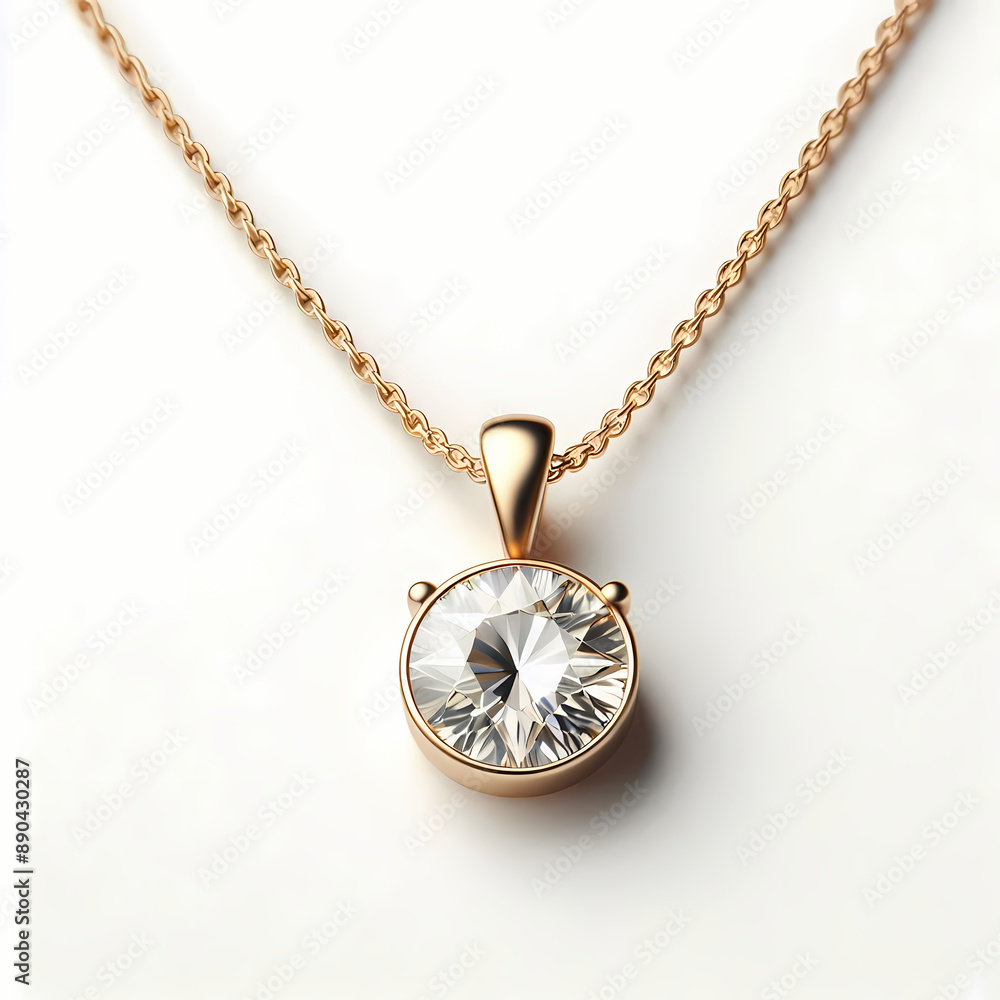 pendant with diamonds isolated on white background pendant with diamonds isolated on white background