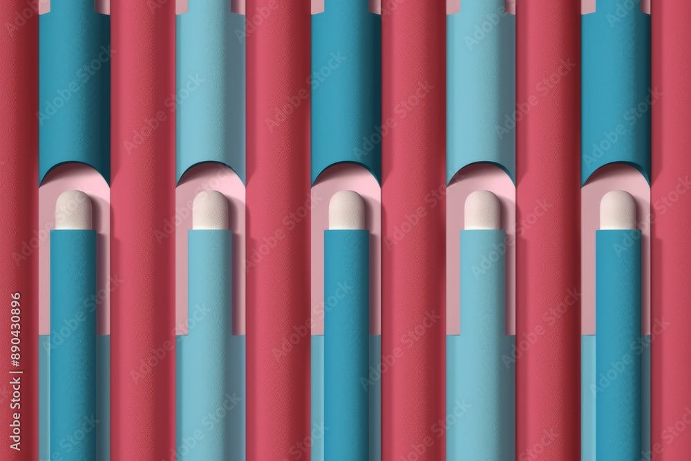 Fototapeta premium Pastel Snow-Covered Mountain Podium. Beautiful simple AI generated image in 4K, unique.