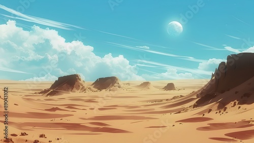 landscape in the desert