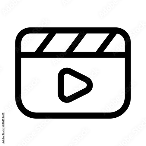 cinefilm icon with line style, perfect for user interface projects