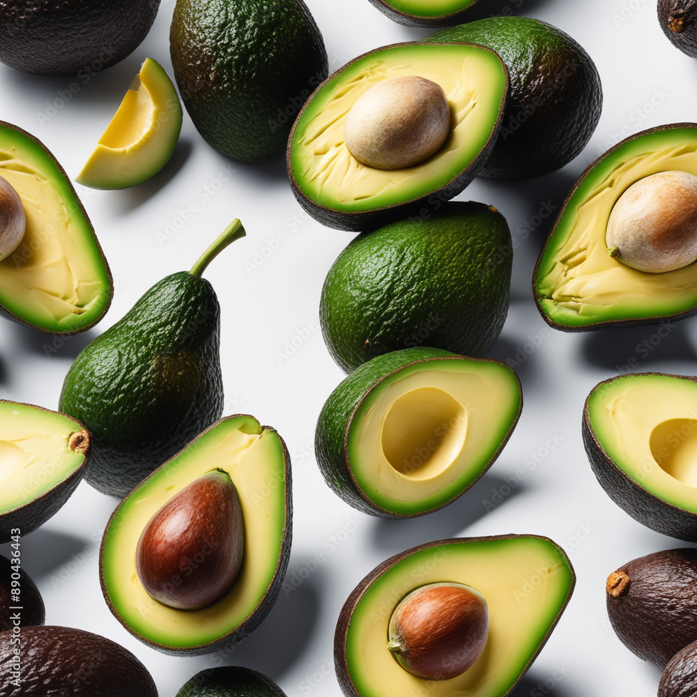Avocado isolated on white paper background
Avocado isolated on white paper background