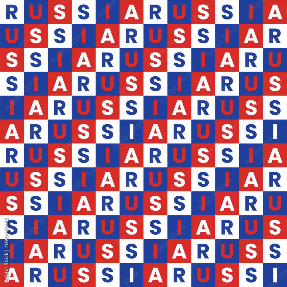 Russia seamless pattern with white, blue and red plaid background like the colors of the Russian flag Russia seamless pattern with white, blue and red plaid background like the colors of the Russian flag