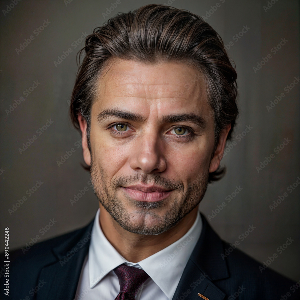 Portrait of a confident man 당당한 남자의 초상화 Portrait of a confident man 당당한 남자의 초상화
