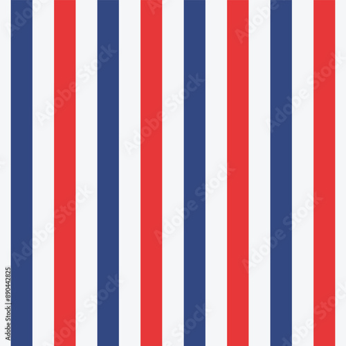 barbershop repeating vertical lines seamless pattern in red and blue