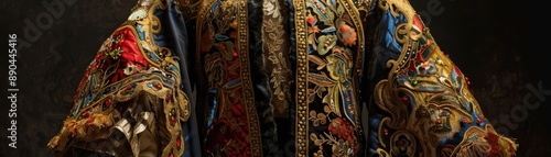 Wallpaper Mural Opera costume with ornate embroidery, rich colors, realistic studio lighting, detailed and vivid Torontodigital.ca