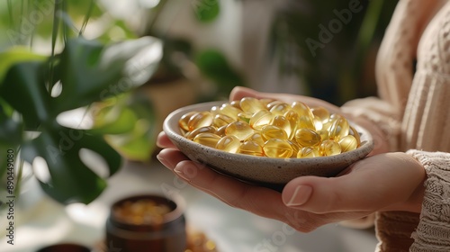 A person explaining the benefits of vitamin E for skin health in an online tutorial