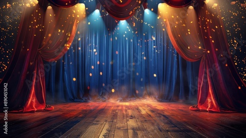 Opera program with refined typography, closeup view, realistic studio lighting, highresolution background