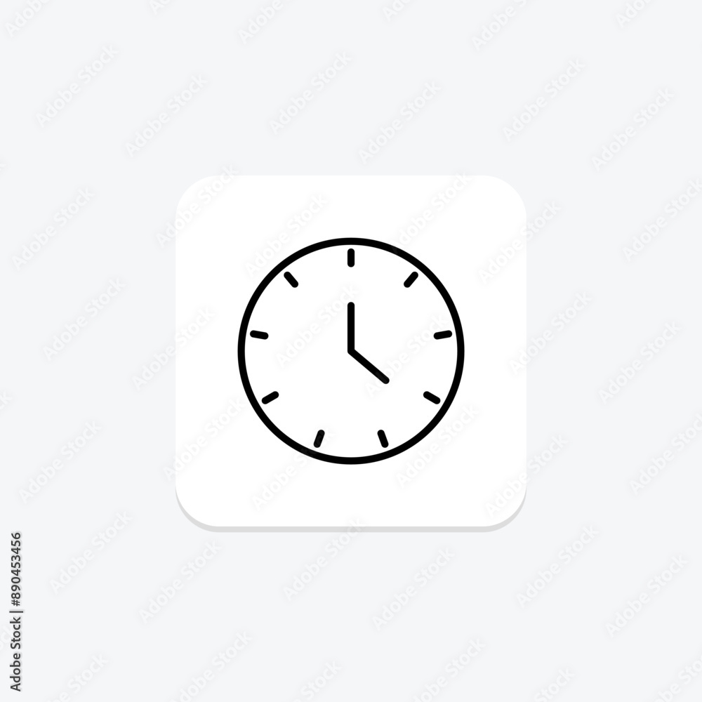 Clock line icon , vector, pixel perfect, illustrator file Clock line icon , vector, pixel perfect, illustrator file