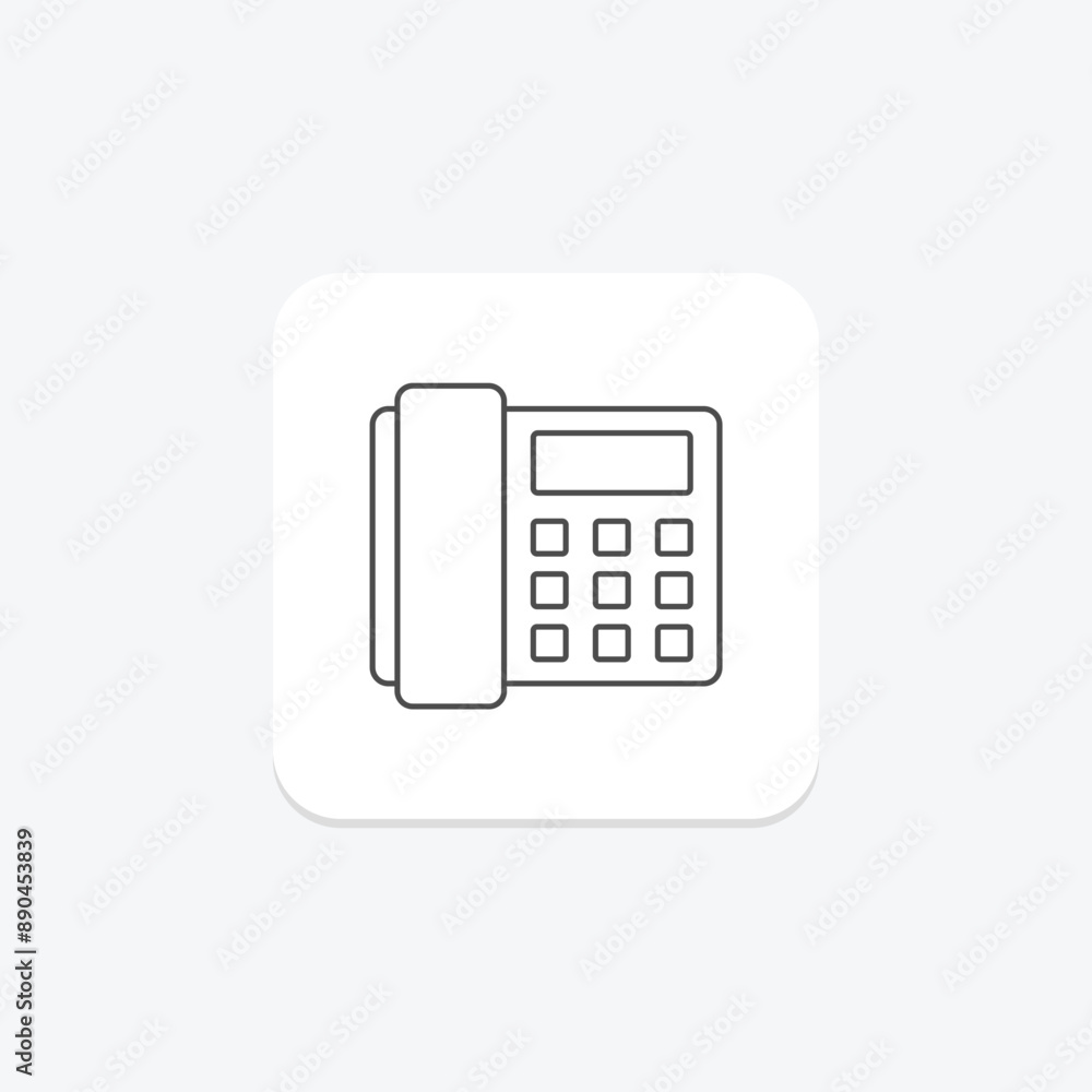 VoIP Phone thinline icon , vector, pixel perfect, illustrator file VoIP Phone thinline icon , vector, pixel perfect, illustrator file