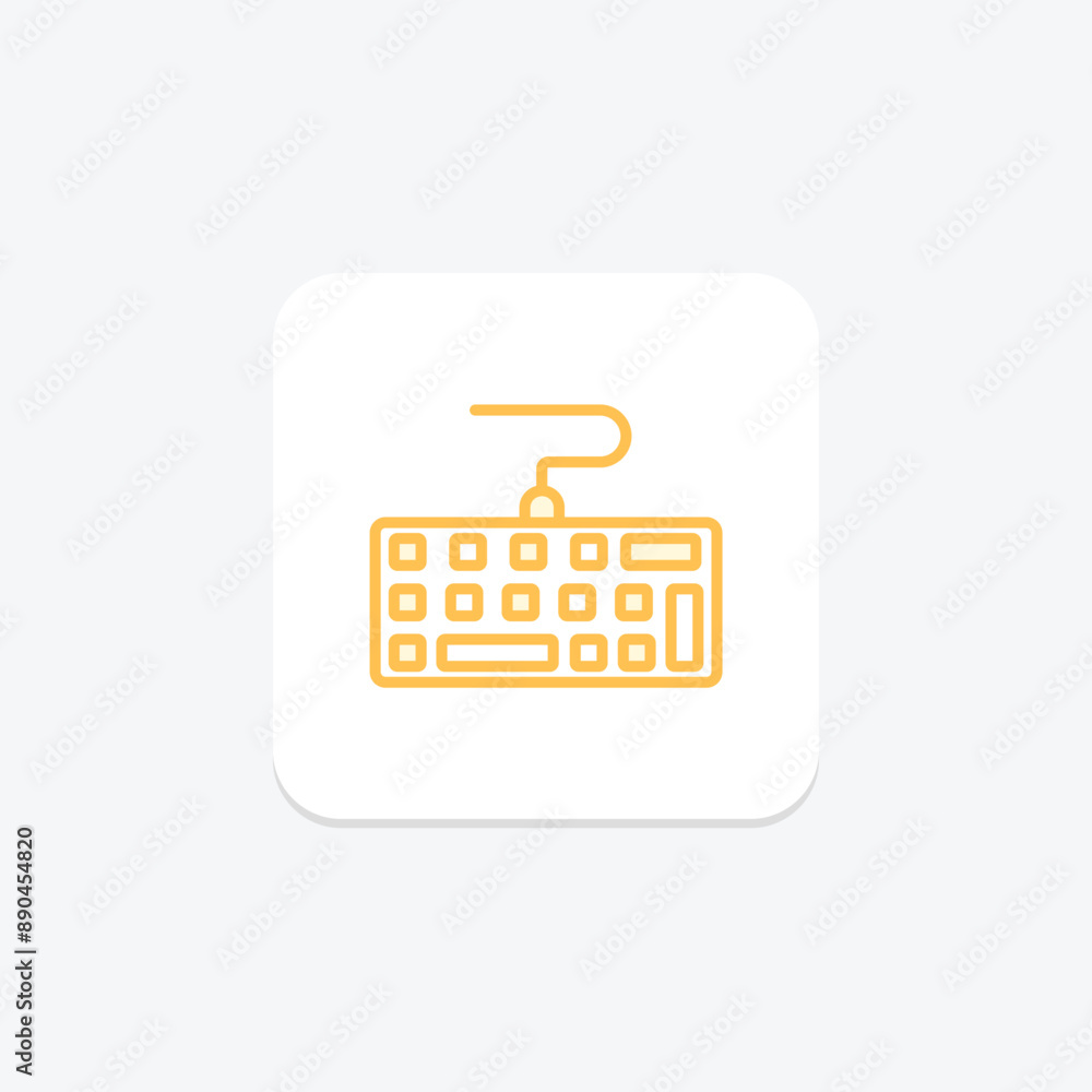Keyboard duotone line icon , vector, pixel perfect, illustrator file Keyboard duotone line icon , vector, pixel perfect, illustrator file