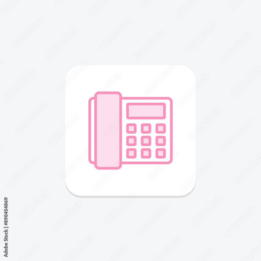 VoIP Phone duotone line icon , vector, pixel perfect, illustrator file VoIP Phone duotone line icon , vector, pixel perfect, illustrator file