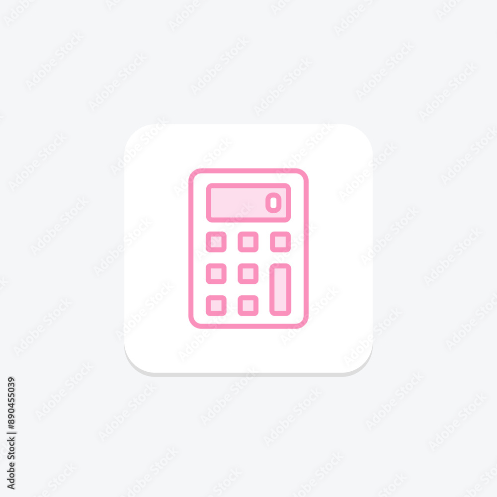 Calculator duotone line icon , vector, pixel perfect, illustrator file Calculator duotone line icon , vector, pixel perfect, illustrator file