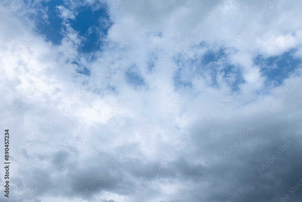 Fototapeta premium Dramatic cloudy sky in summer.